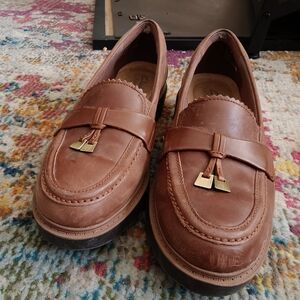Clarks Brown Leather Loafers with Tassel